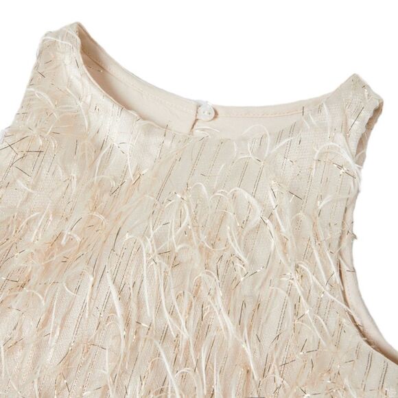 ZARA Kids | Golden | FEATHER TOP - Picture 4 of 7